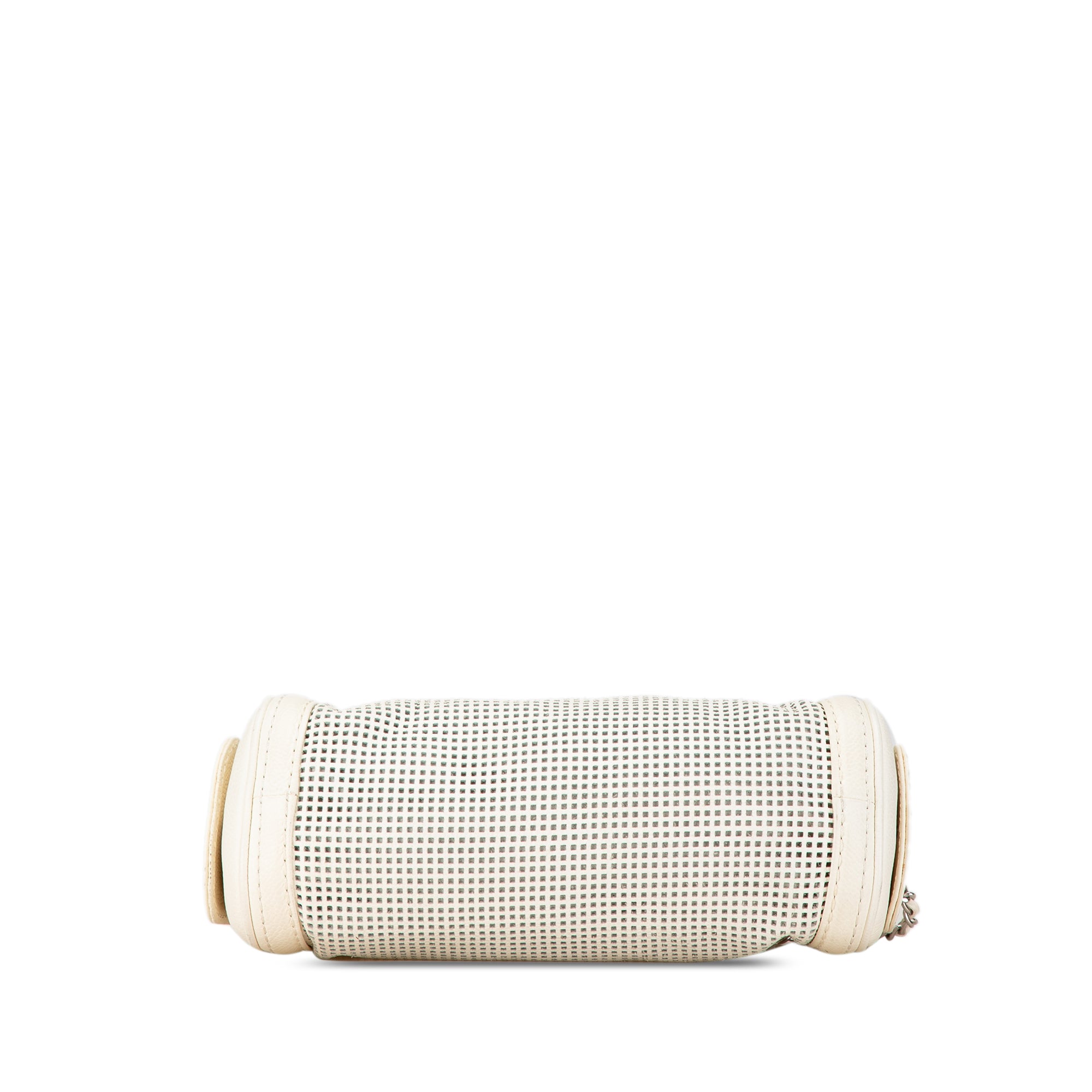 Chanel | Pre-Owned Caviar Perforated Pulley Shoulder Bag | White/Ivory