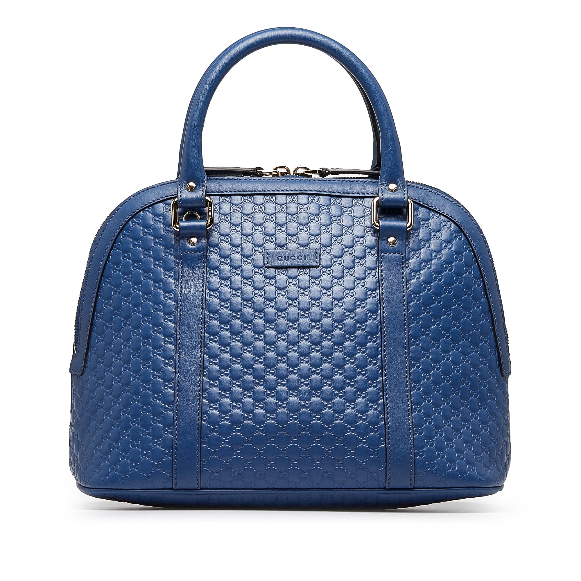 Gucci Pre-Owned Medium Microguccissima Dome Satchel | Women | Blue