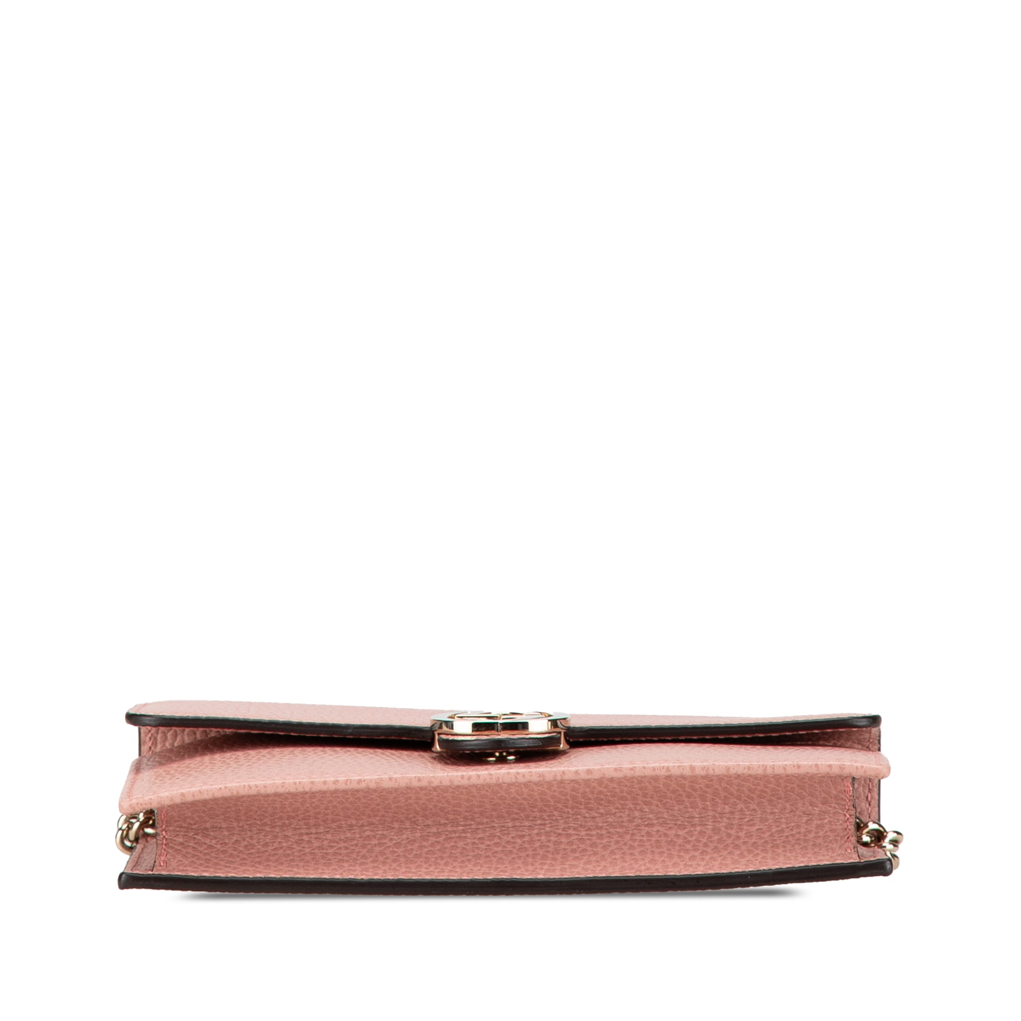 Gucci | Pre-Owned Interlocking G Dollar Wallet on Chain | Pink/Light Pink