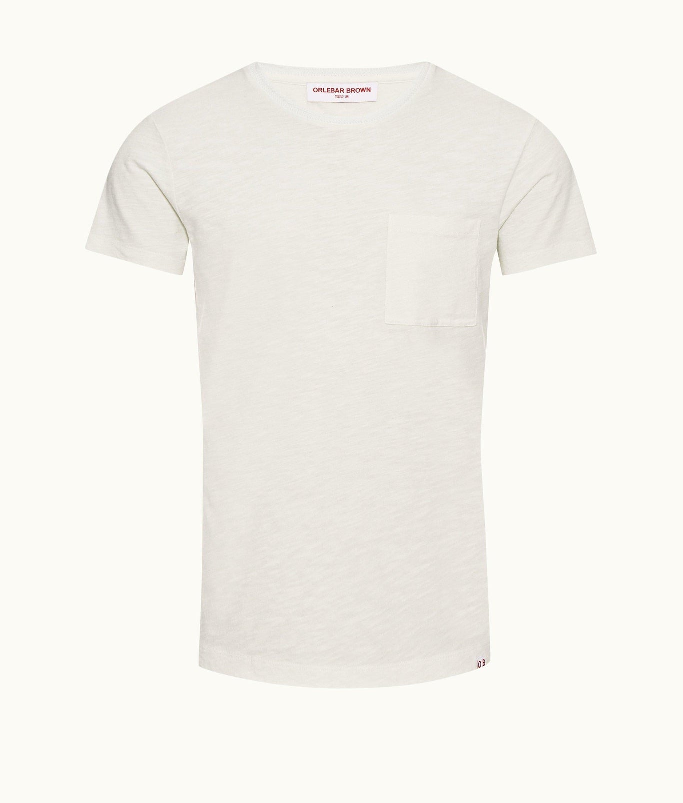 OB Classic Crew Neck Garment Dye Cotton T-Shirt | Cloud