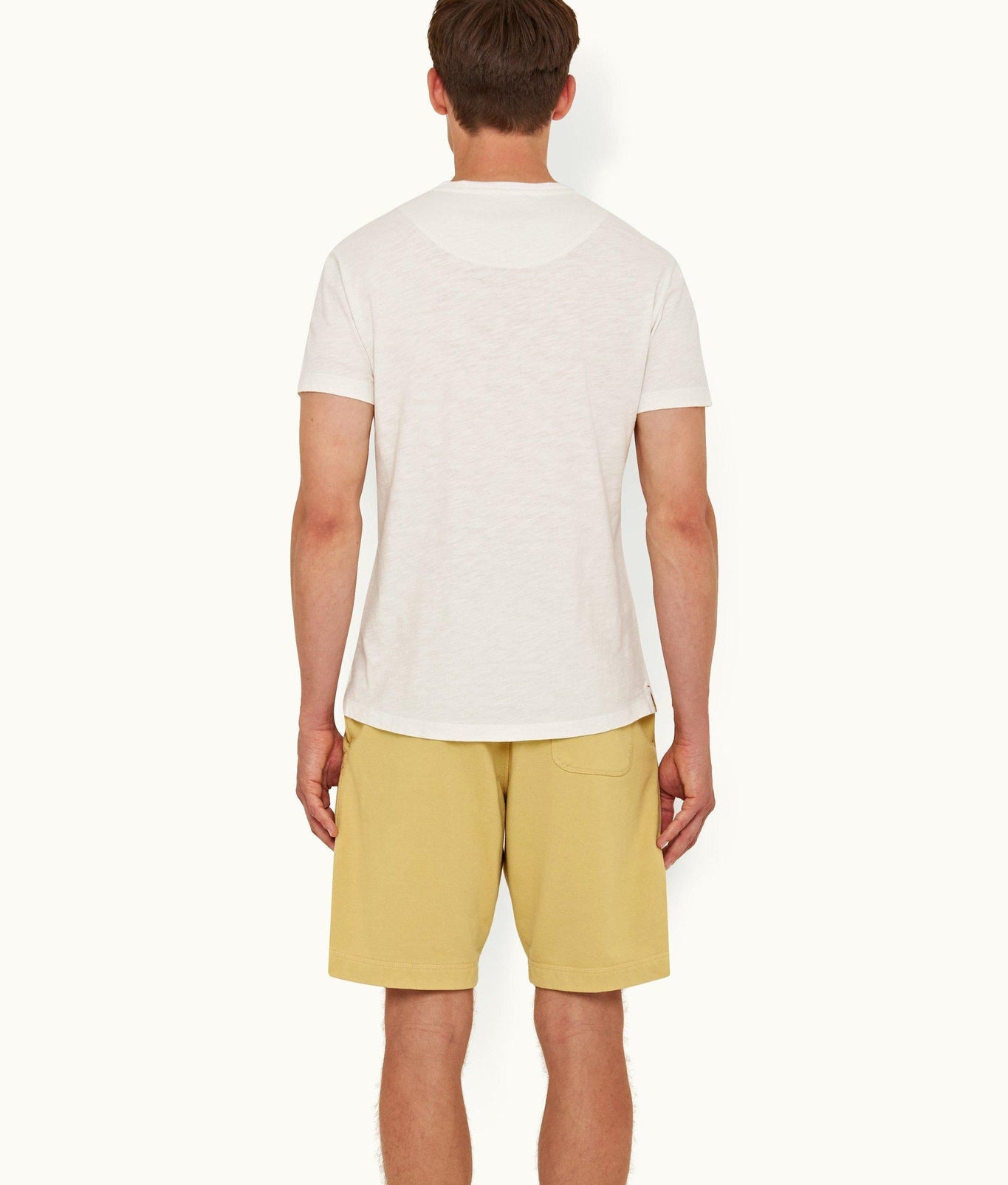 OB Classic Crew Neck Garment Dye Cotton T-Shirt | Cloud