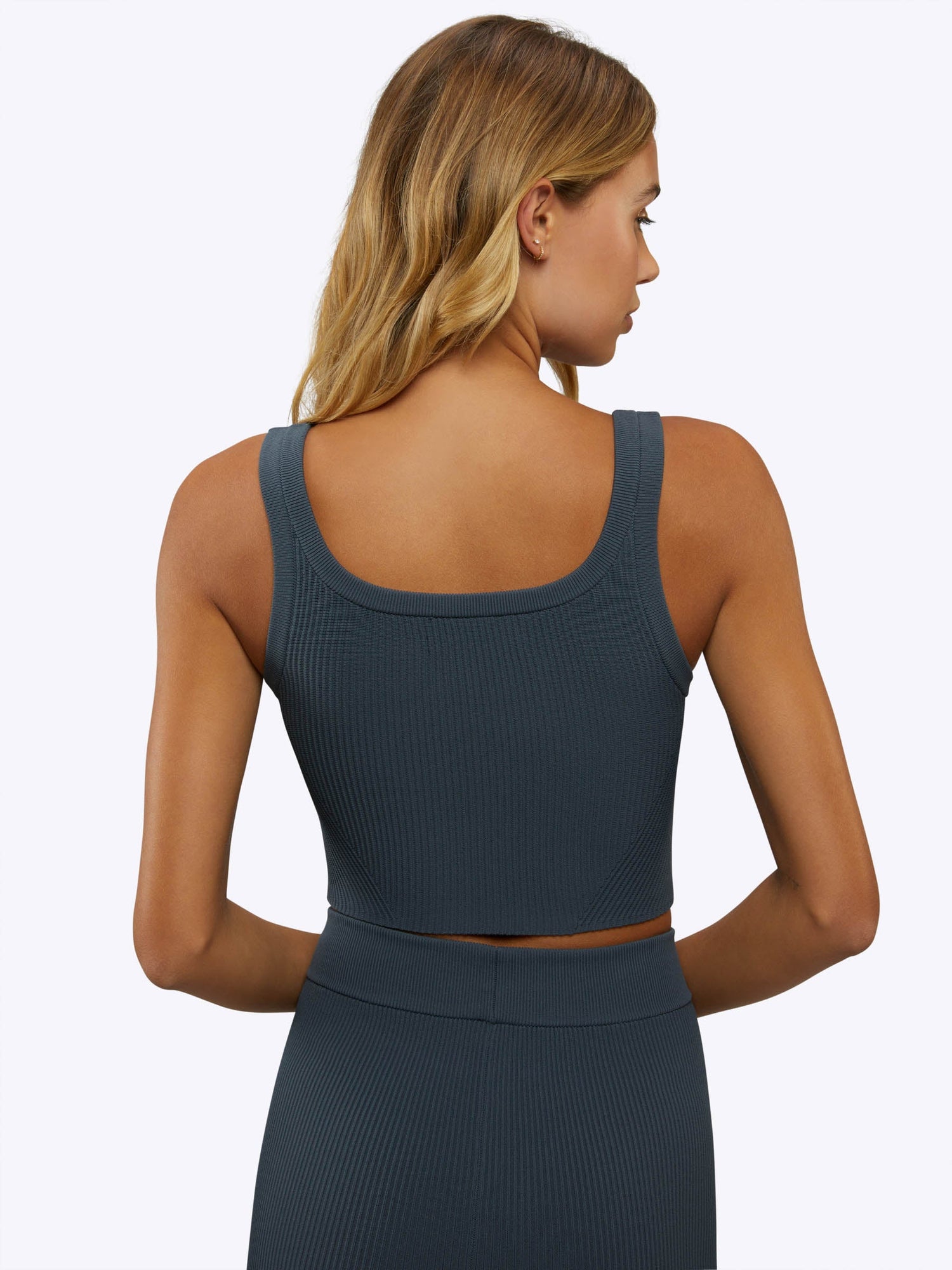 Womens | Coreflex Wide Strap Tank Cropped | Ocean Storm