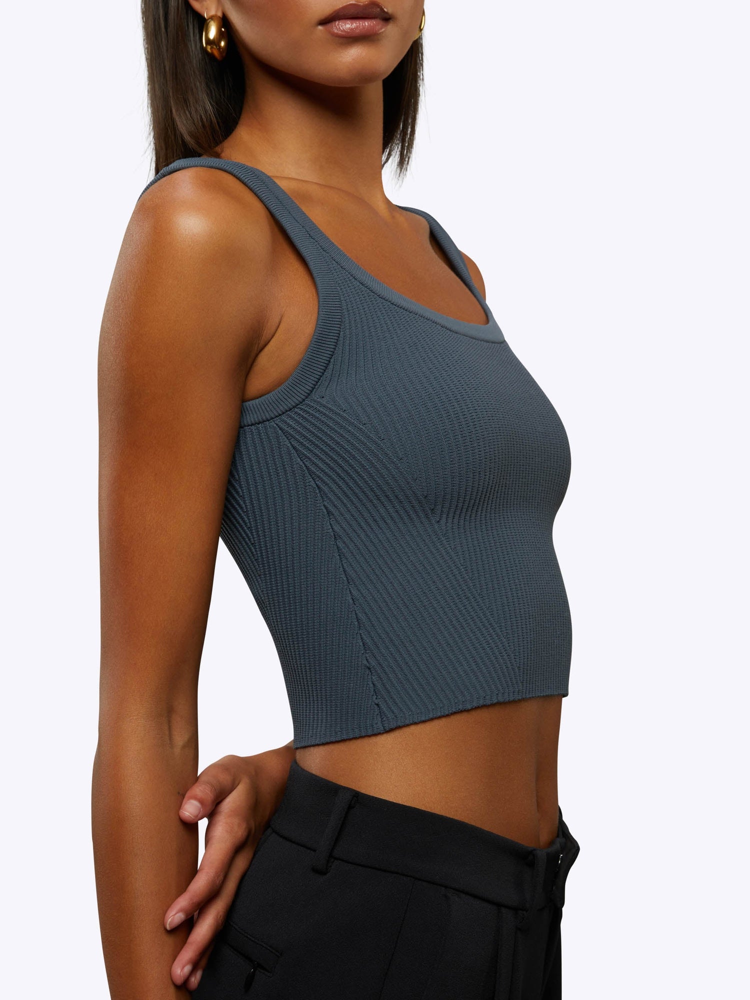 Womens | Coreflex Wide Strap Tank | Ocean Storm