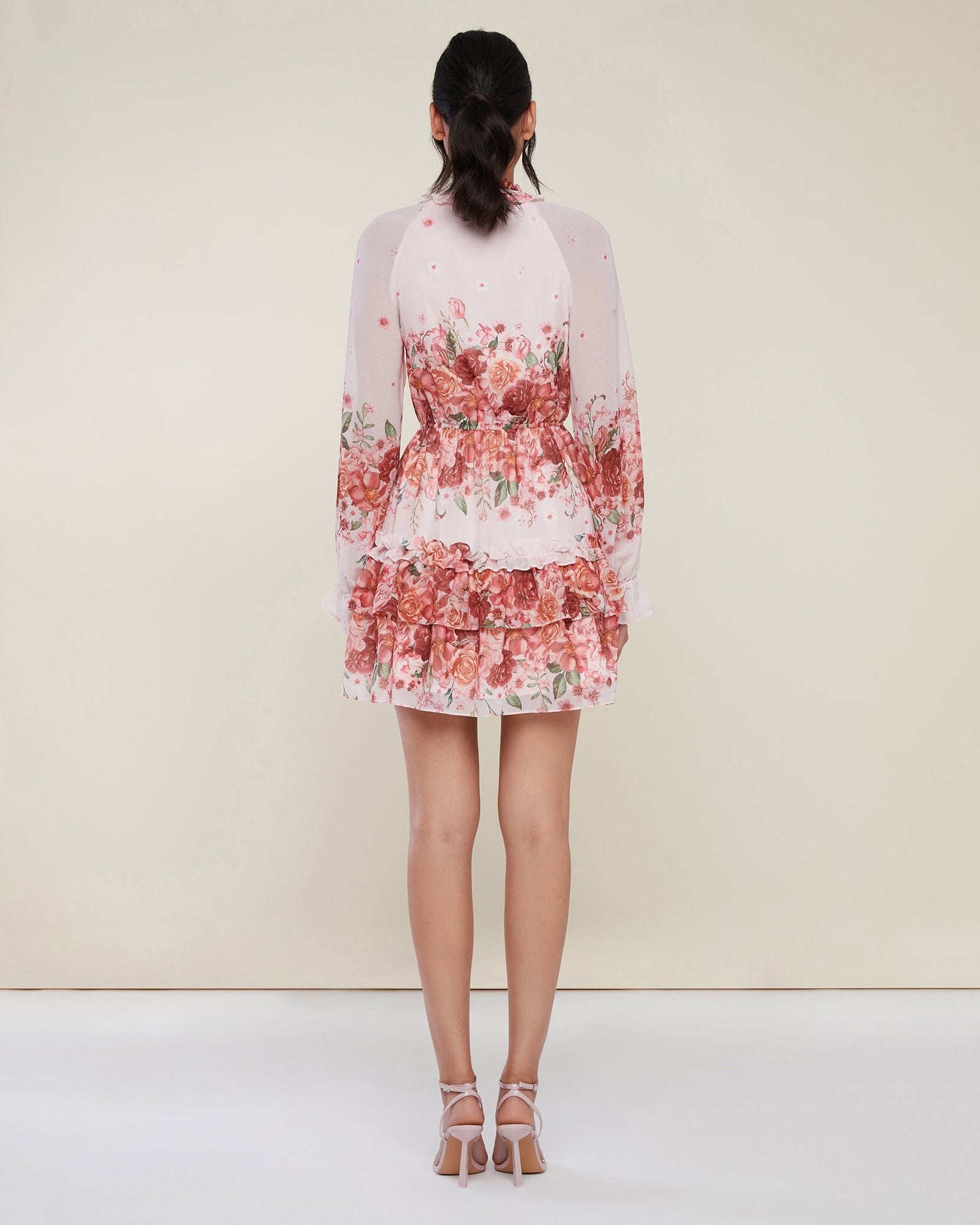 Ruffle Tiered Mini Dress | Engineered Floral