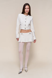 Womens | Claudine Cropped Jacket | Snow White