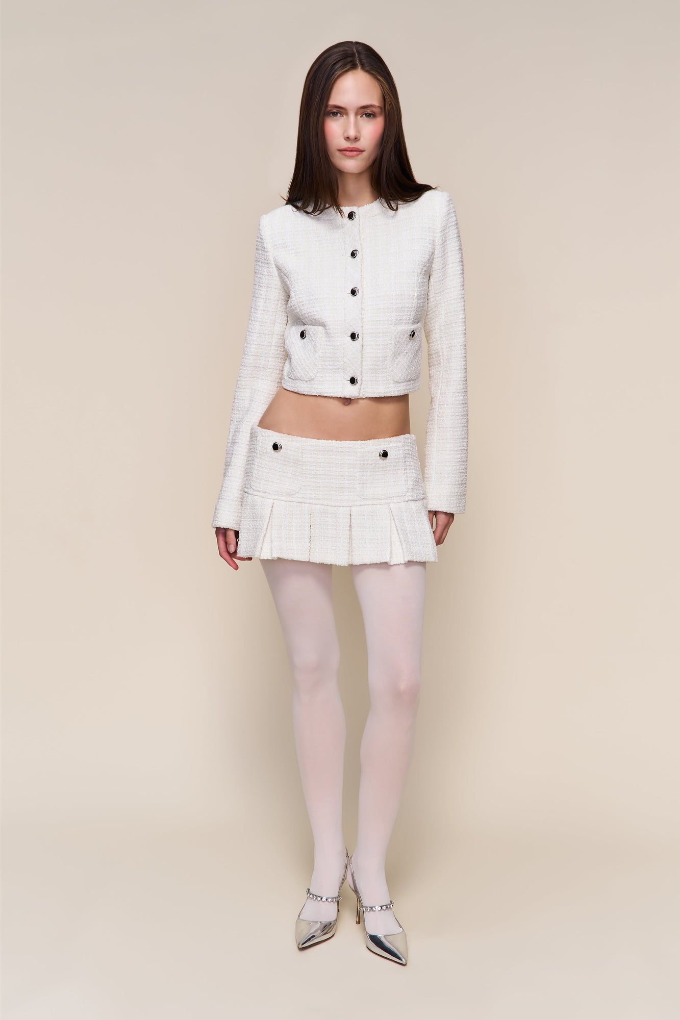 Womens | Claudine Mini Skirt | Snow White