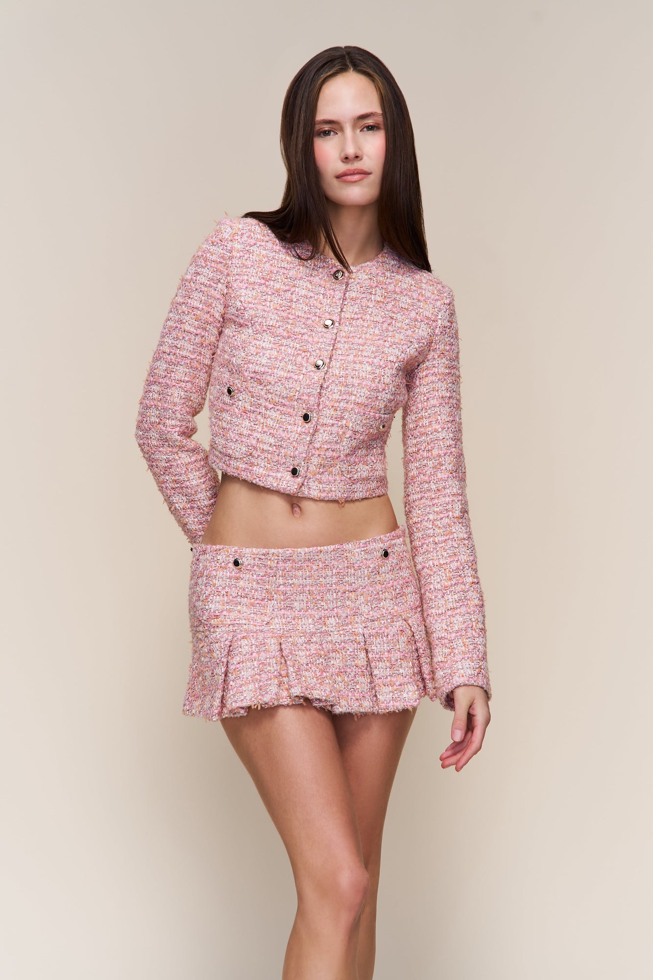 Womens | Claudine Mini Skirt | Pink Multi