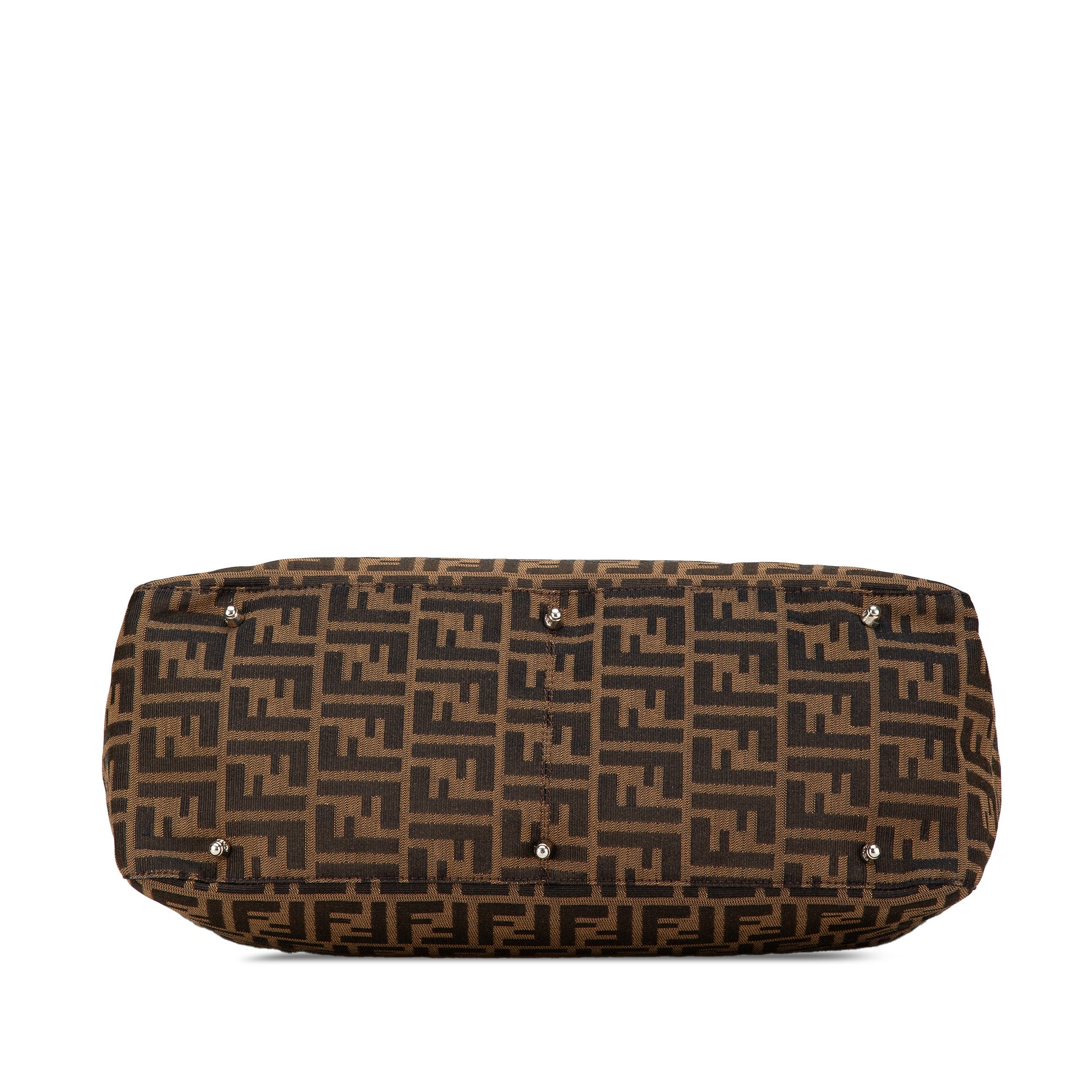 Fendi | Pre-Owned Large Zucca Canvas Twins Tote | Brown