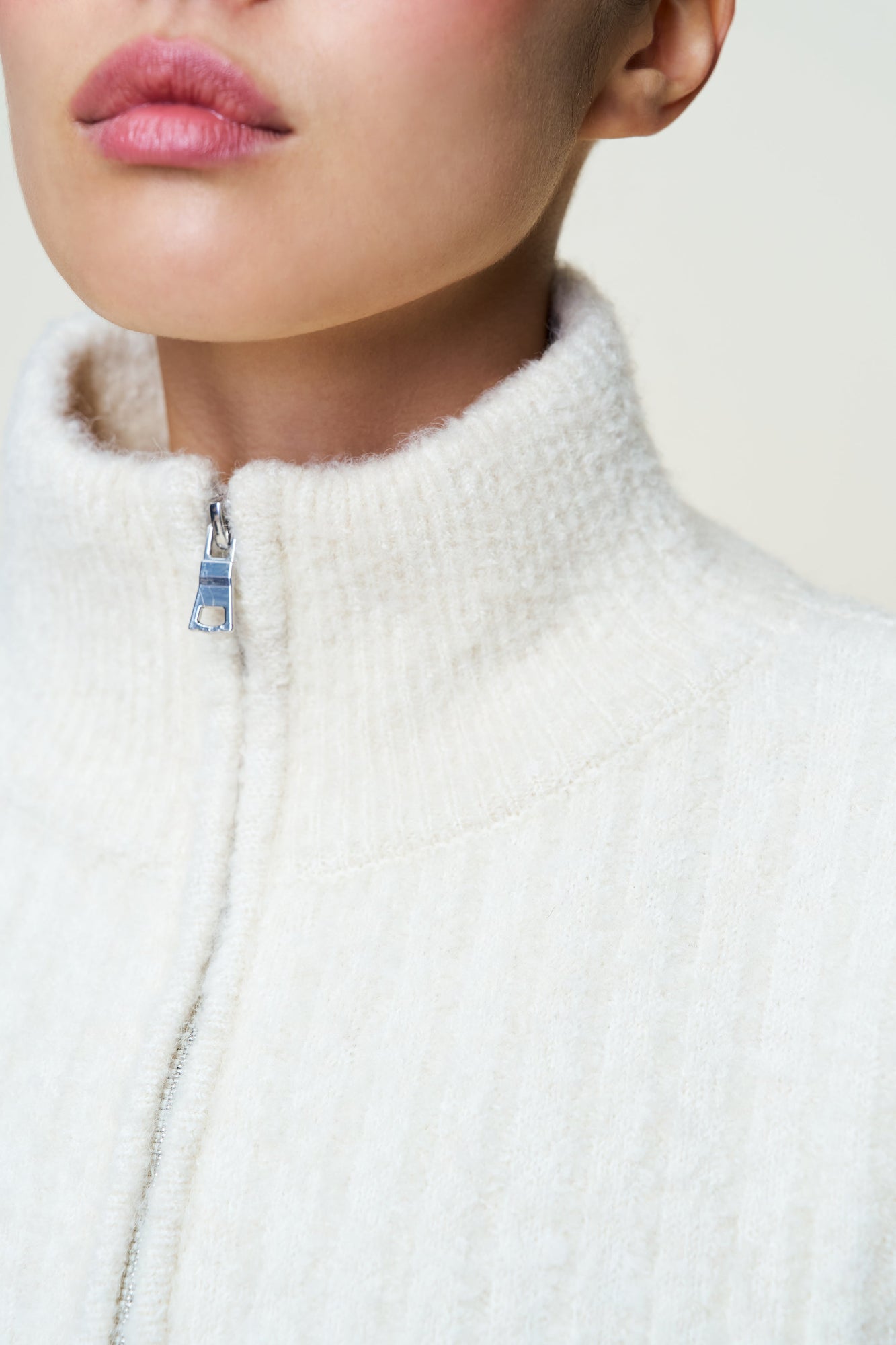 Womens | Mila Zip Up | Ivory