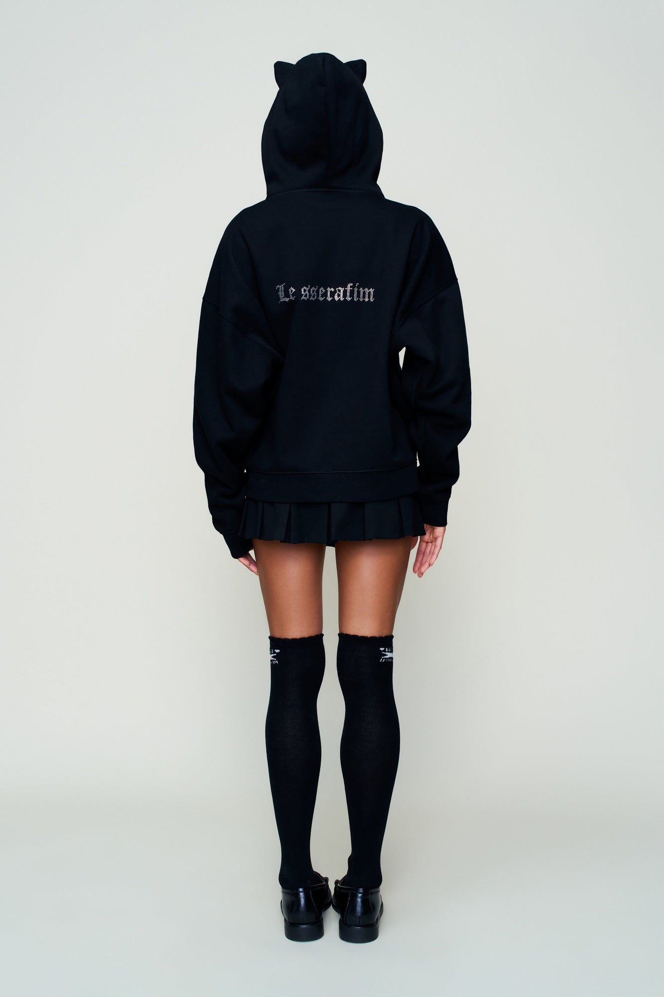 Womens | Shiba Bedazzle Zip Up | Black