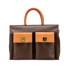 Celine | Pre-Owned Macadam Coated Canvas Handbag | Brown