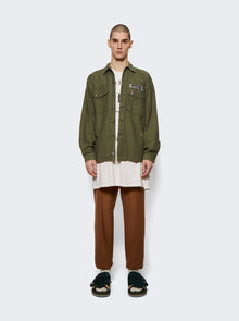 Men | Suicoke | Hoto-cab Sandals | Beige & Green