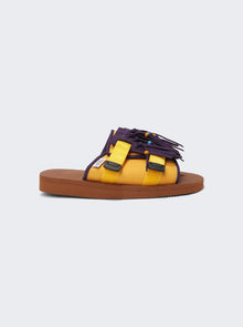 Men | Suicoke | Hoto-cab Sandals | Yellow & Brown