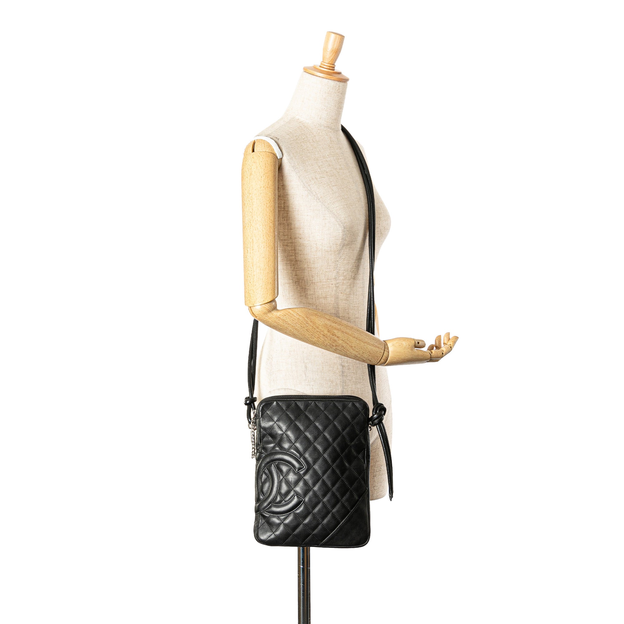 Chanel | Pre-Owned Lambskin Cambon Ligne Crossbody | Black