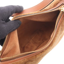 Celine | Pre-Owned Small Shearling Cuir Triomphe Heloise Bag | Brown