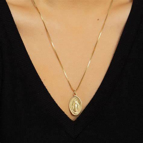 The Single Guadalupe Pendant Necklace | 18KT Gold Vermeil