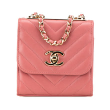 Chanel | Pre-Owned Mini Chevron Lambskin Trendy CC Chain Wallet | Pink