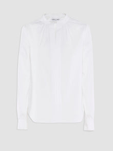 Olympia Poplin Blouse | White