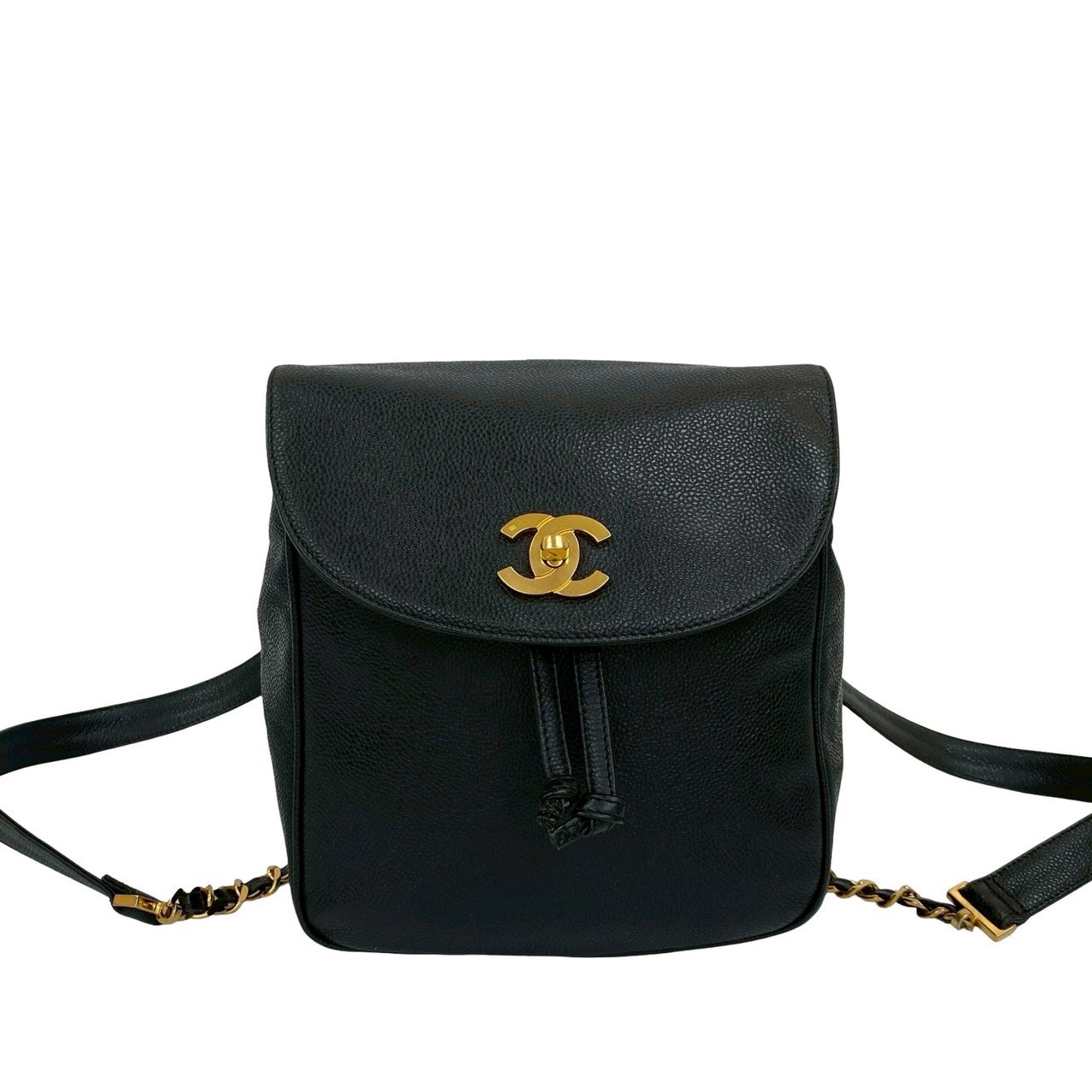 Luxclusif | Chanel | Pre-Owned Caviar CC Turnlock Backpack  display picture 3