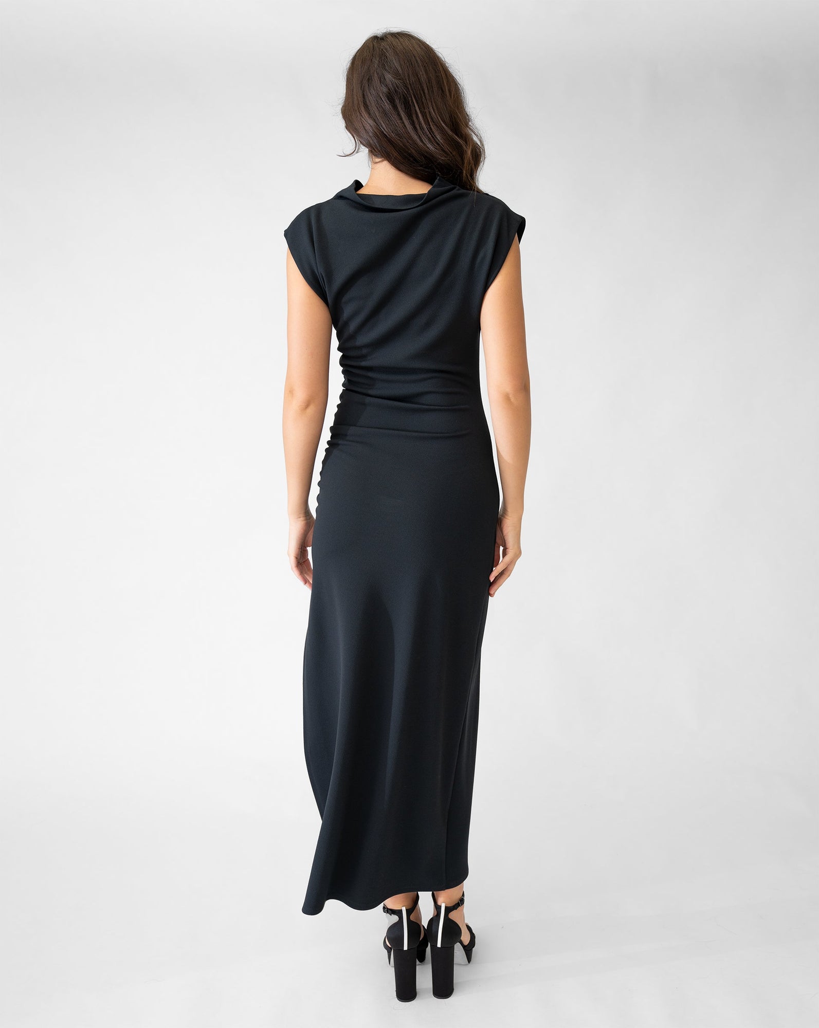 Carnelian Black Dress | Jet Black