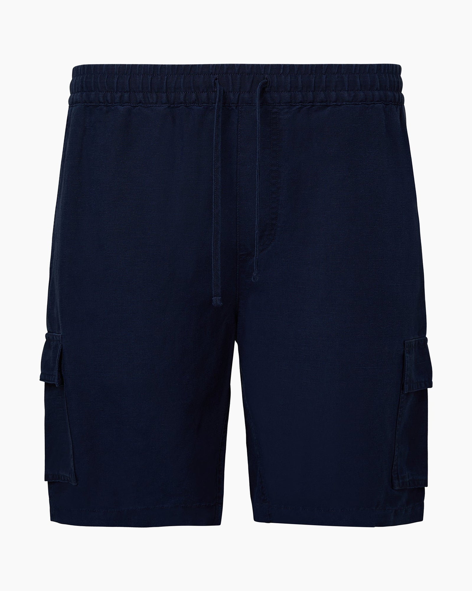 Mens | Air Linen Pull-on Cargo Short | Deep Navy
