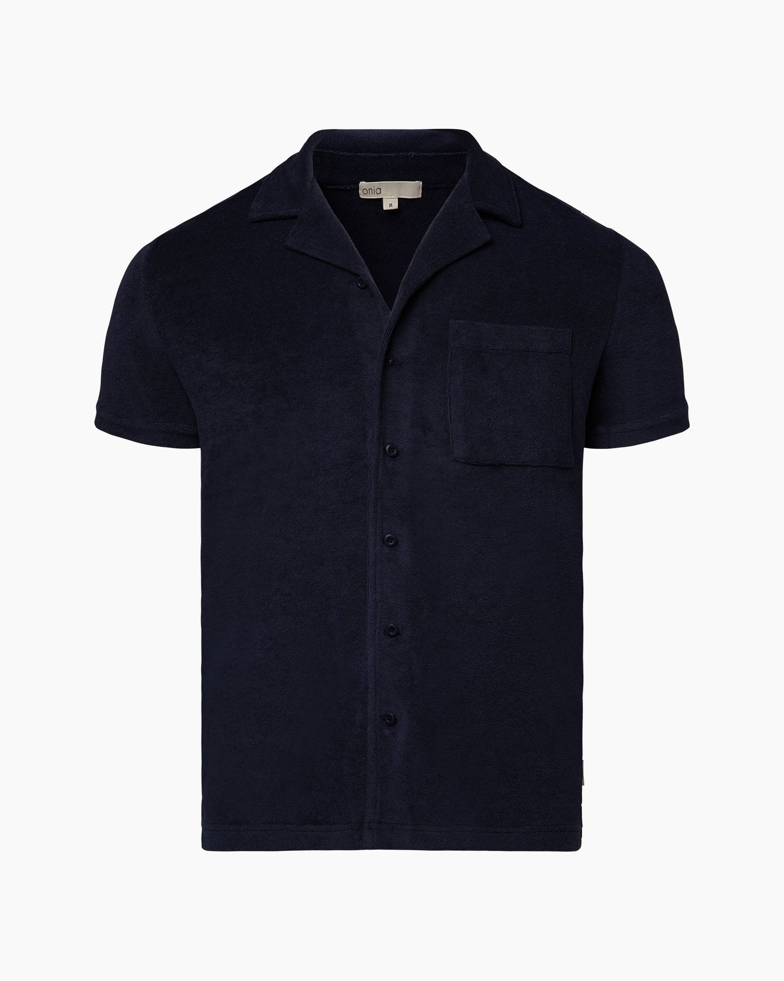 Mens | Towel Terry Camp Shirt | Deep Navy