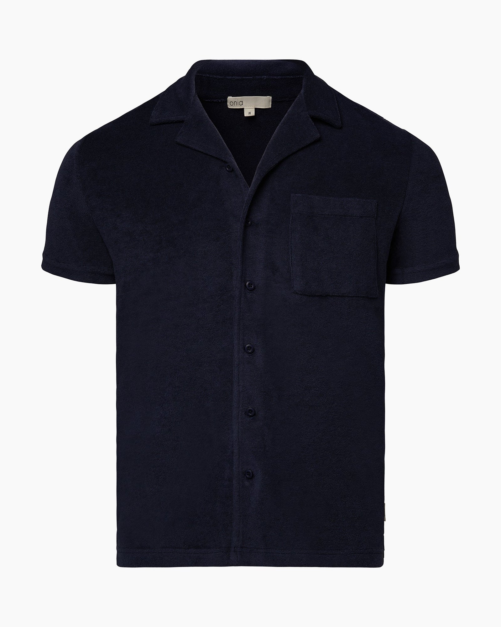 Mens | Towel Terry Camp Shirt | Deep Navy