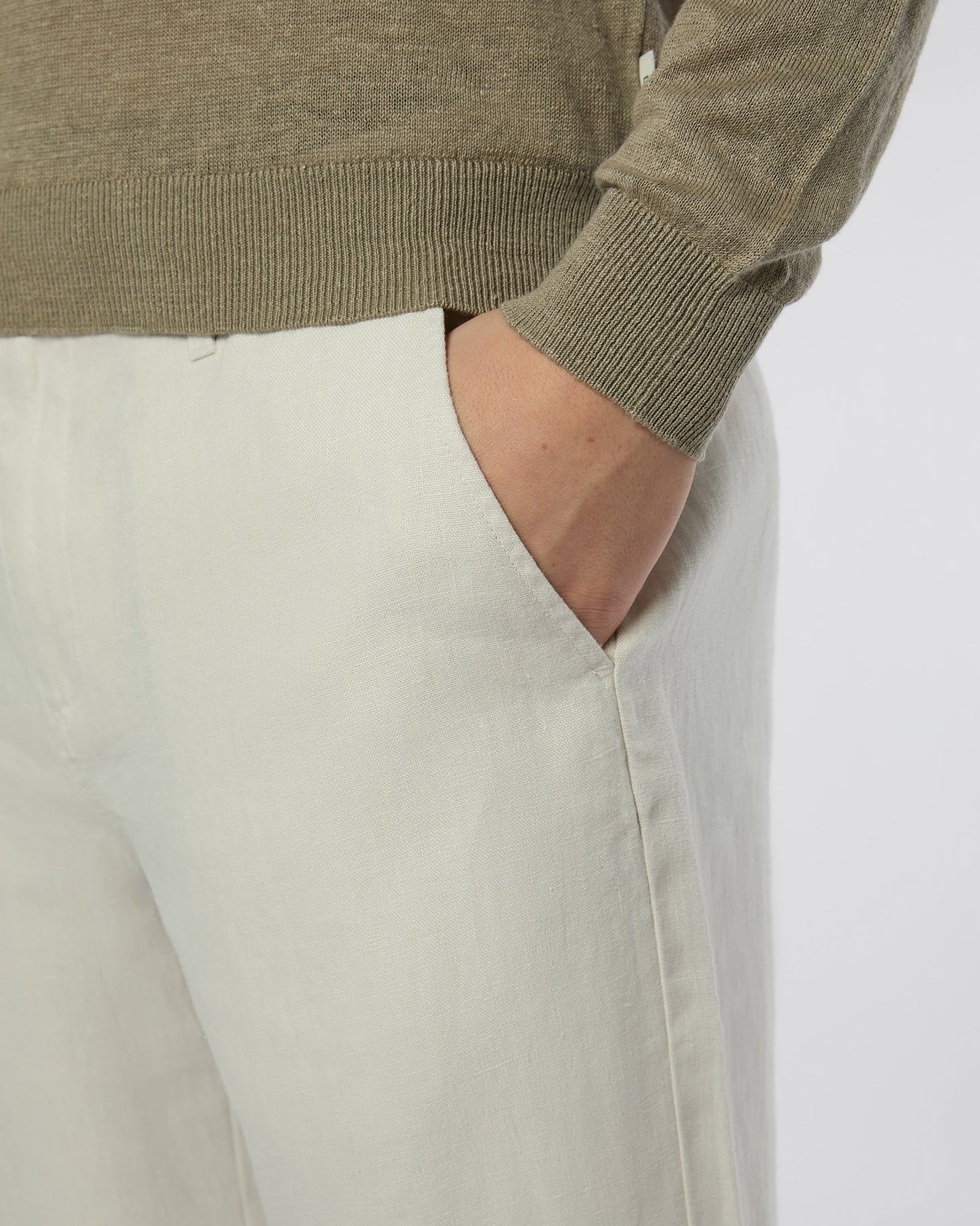 Mens | Linen Trouser | Stone