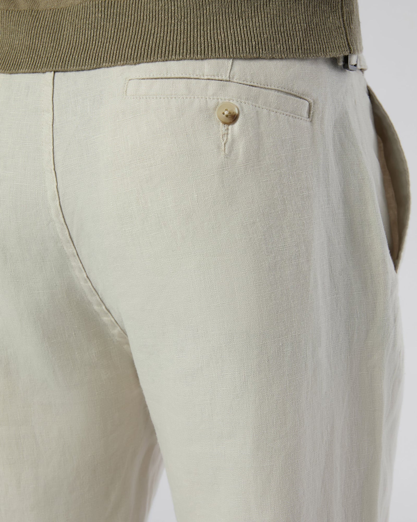 Mens | Linen Trouser | Stone