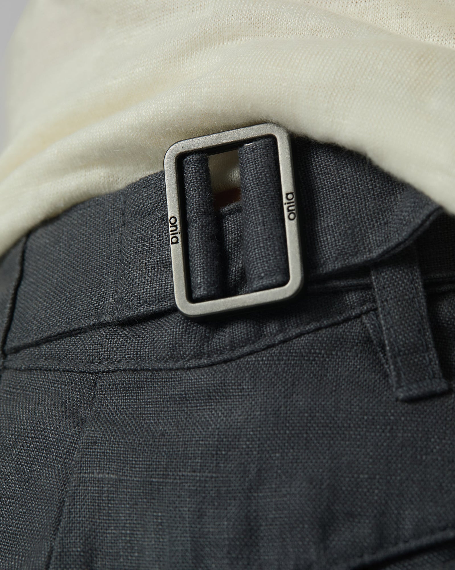 Mens | Linen Trouser | Gunmetal