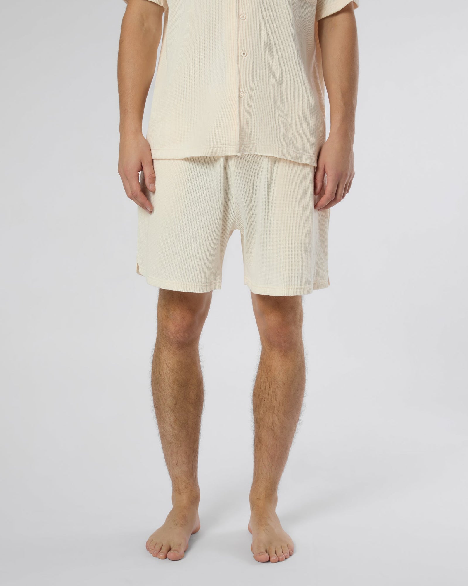 Mens | Macro Waffle Pull-On Short 6" | Salt