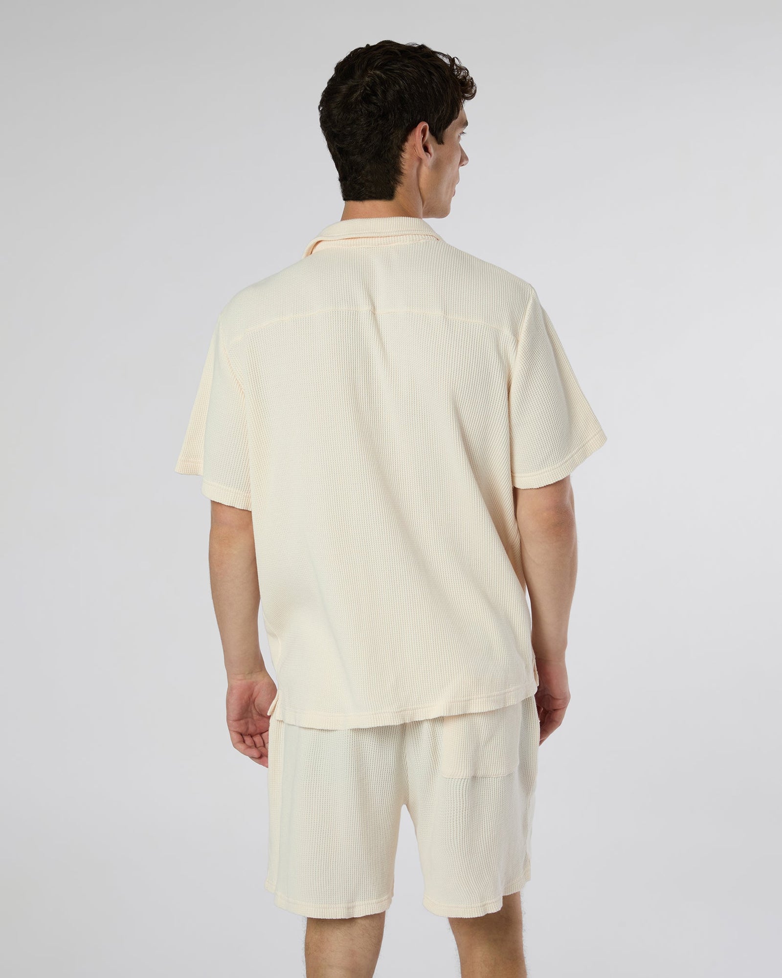 Mens | Macro Waffle Vacation Shirt | Salt