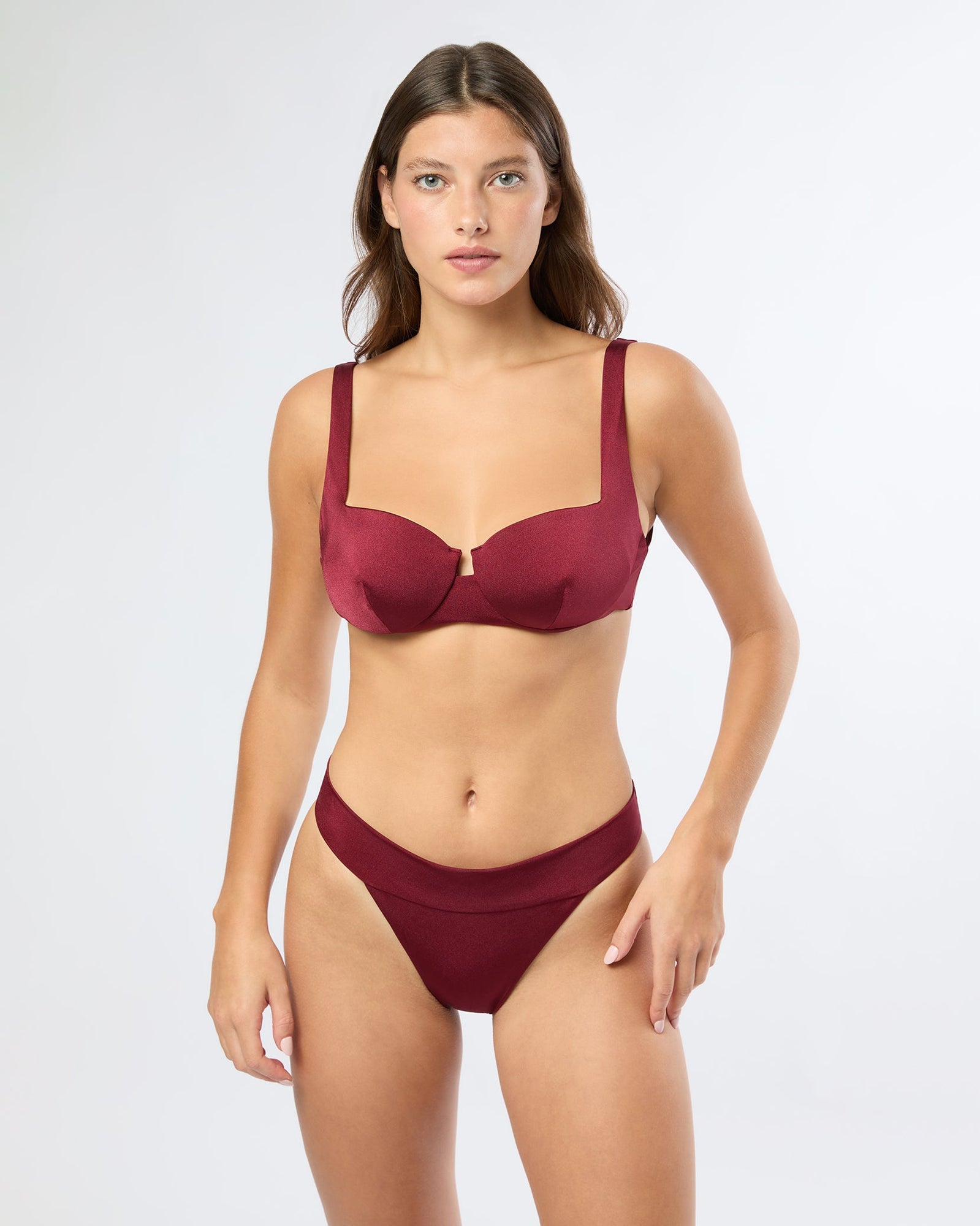 Womens | Danica Bikini Top | Pomegranate