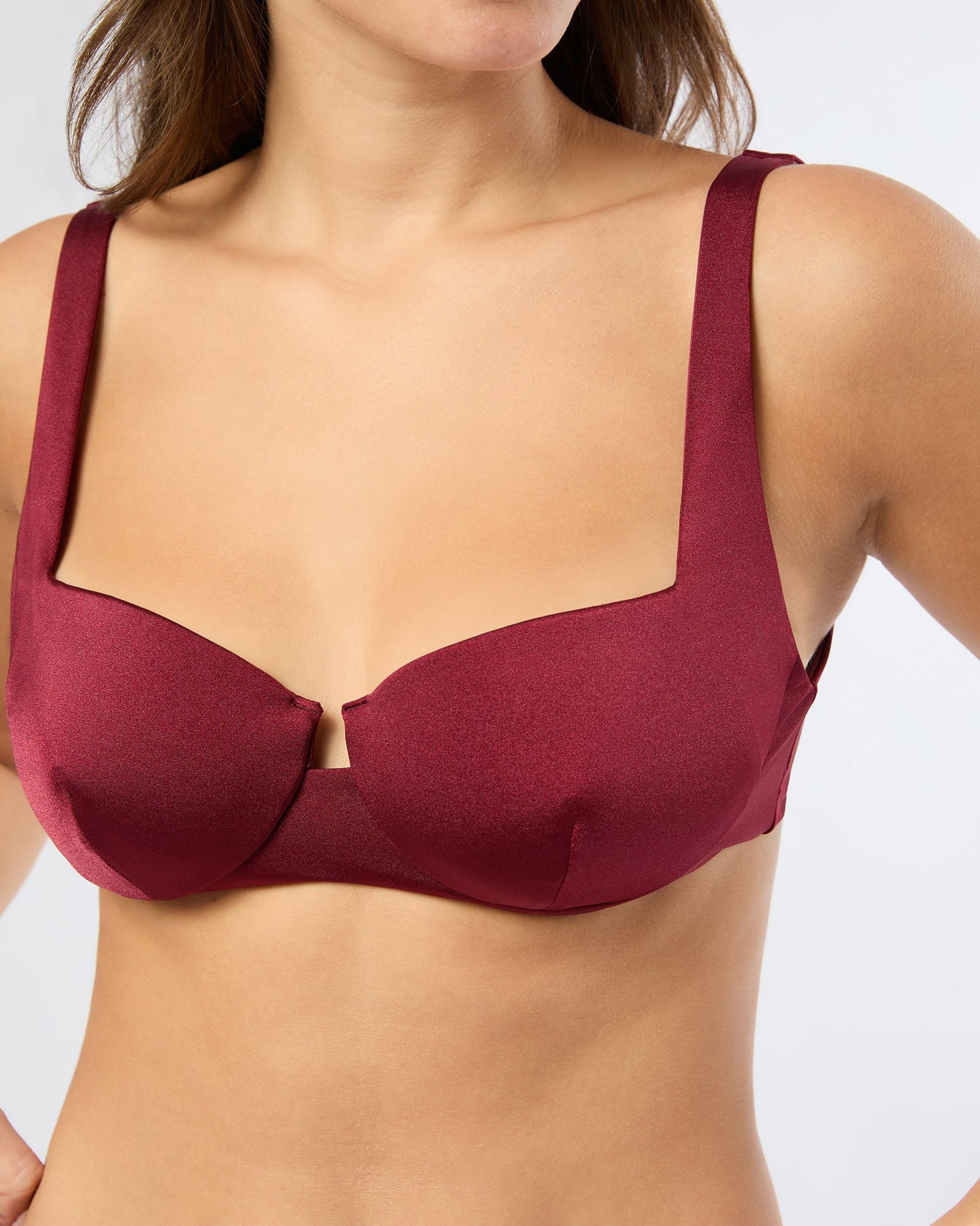 Womens | Danica Bikini Top | Pomegranate