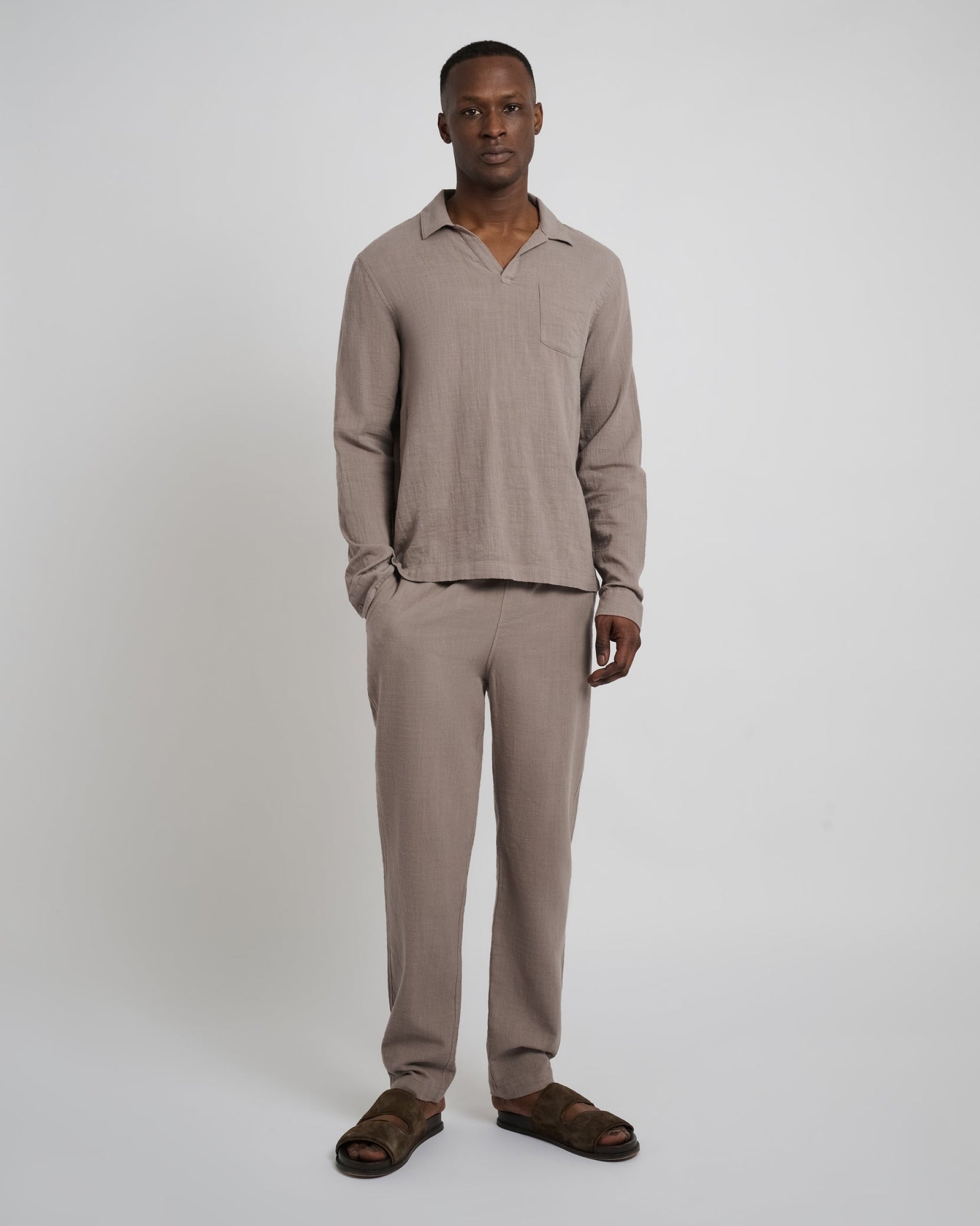 Mens | Gauze Pull On Pant | Cinder