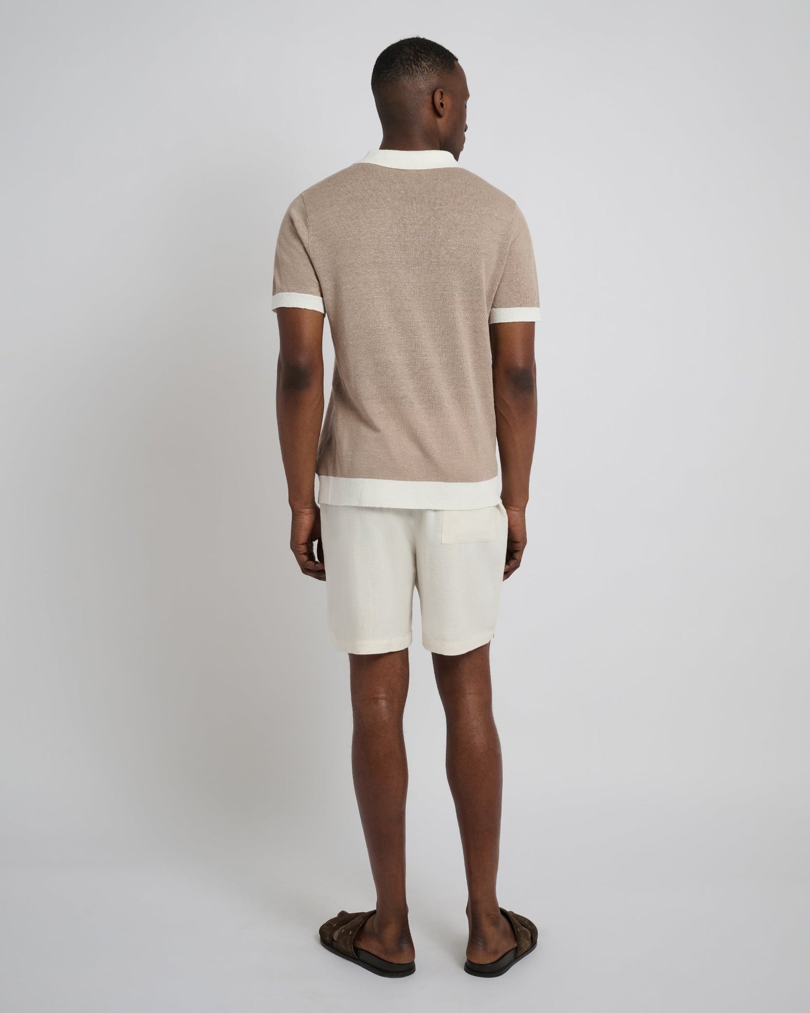 Mens | Classic Pull On Linen Swim Trunk 6in. | Oat
