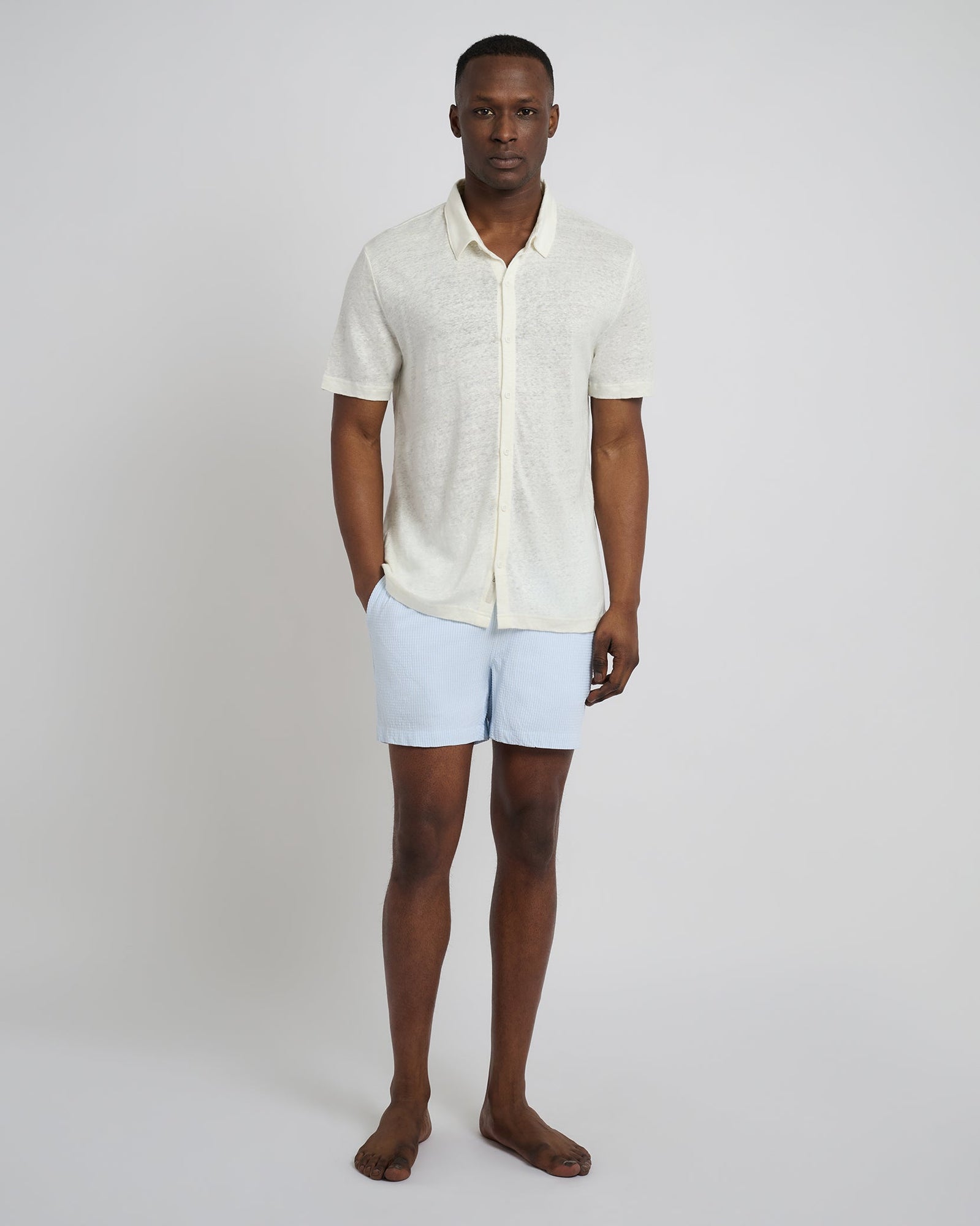 Mens | Dylan Linen Shirt | White
