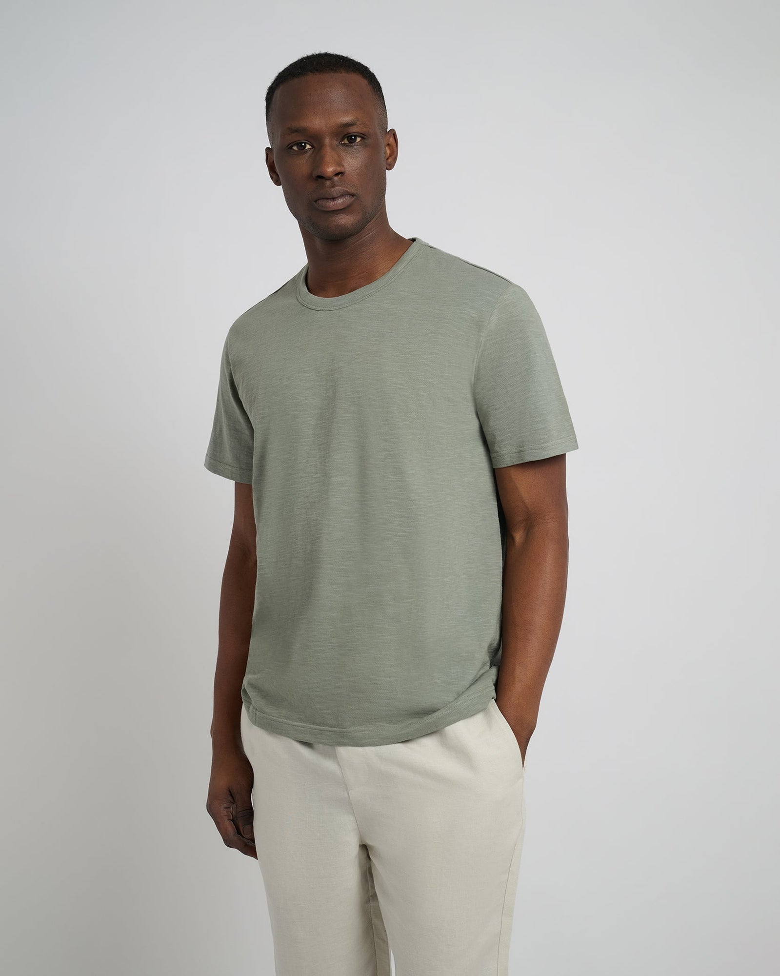 Mens | Slub Tee | Cool Blue