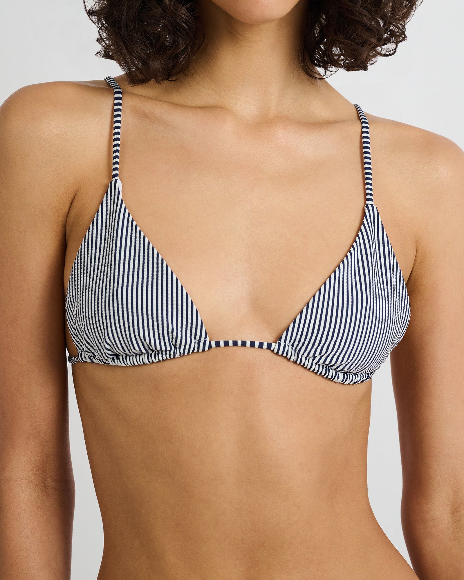Womens | Alexa Bikini Top | Deep Navy/White