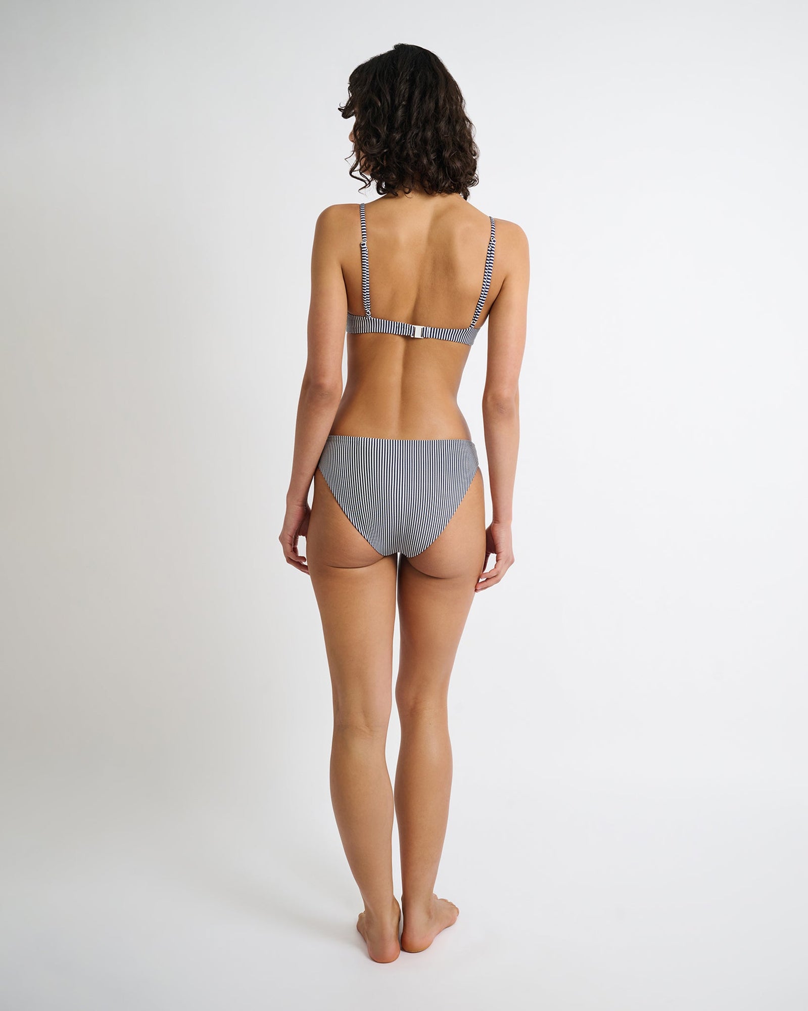 Womens | Lily Bikini Bottom | Deep Navy/White