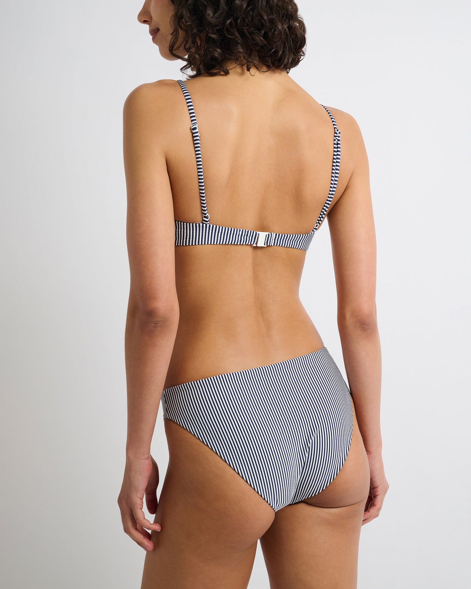 Womens | Liana Bikini Top | Deep Navy/White