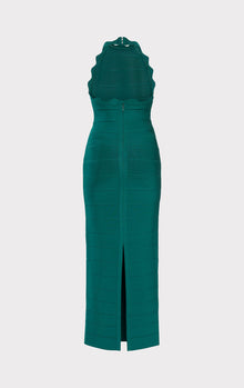 Scallop Edge Gown | Alpine Green