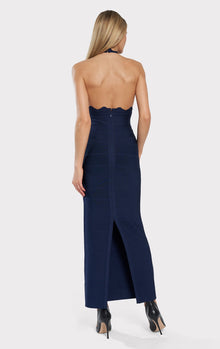 Scallop Edge Gown | Classic Blue