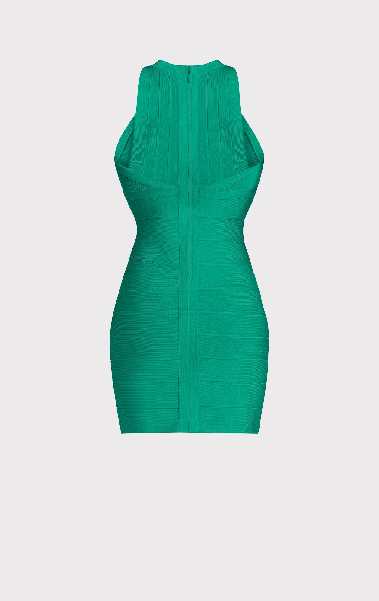 X Front Halter Mini Dress | Green Opal