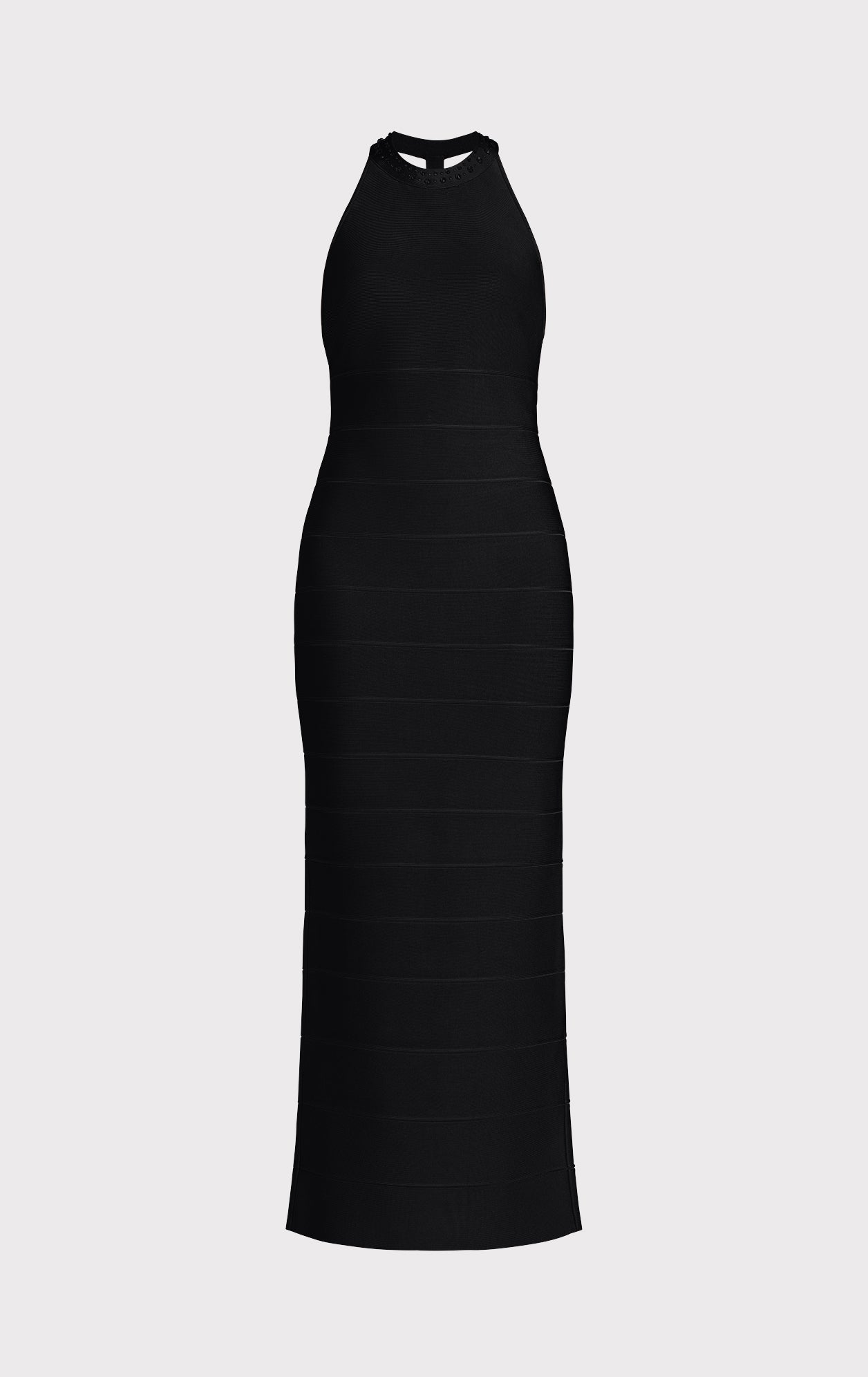 Halter Crystal Gown | Black