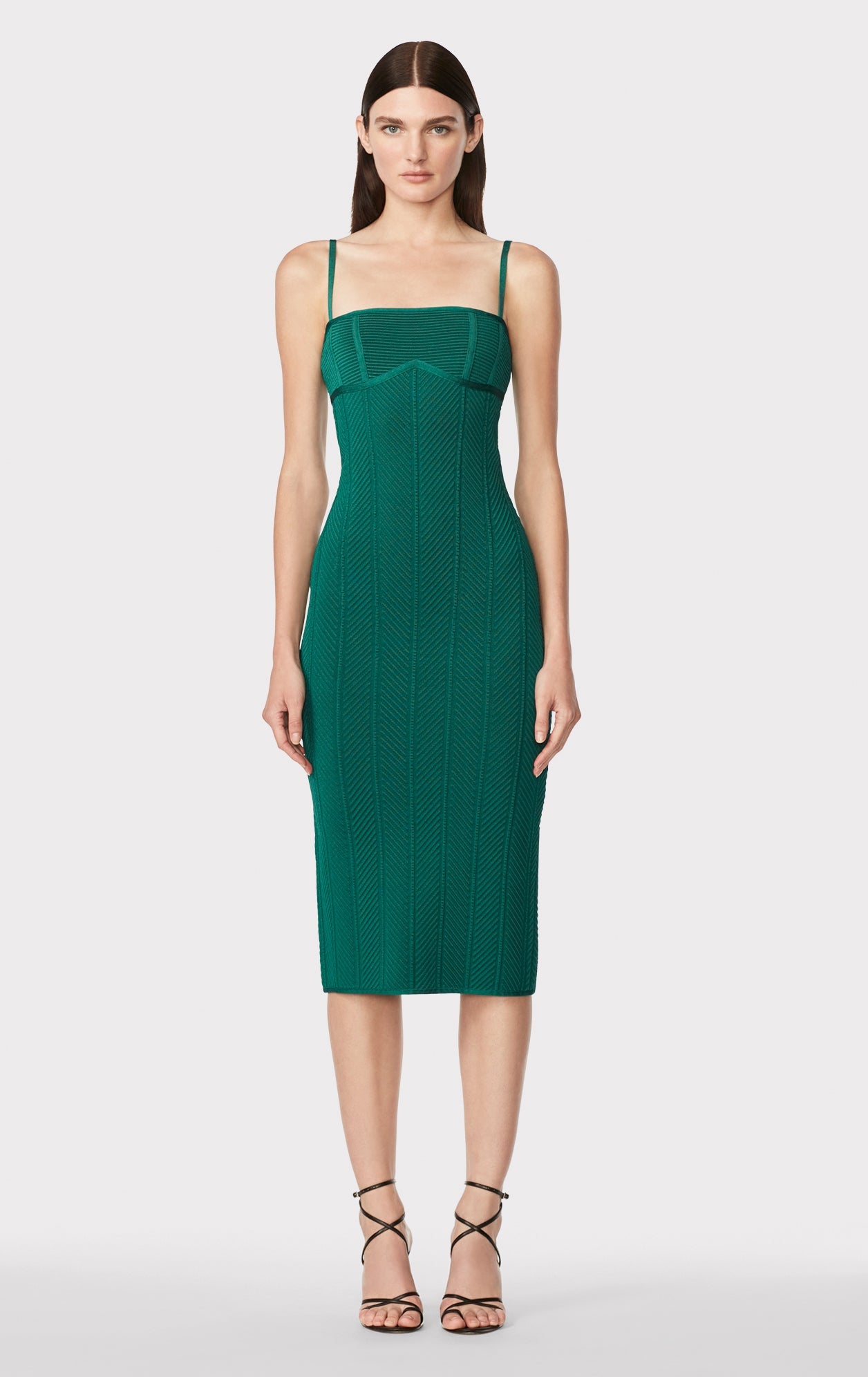 Ottoman Midi Dress | Alpine Green