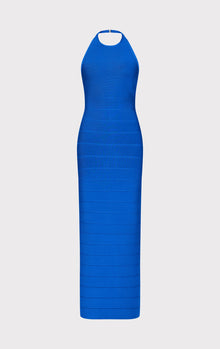 Halter Bandage Gown | Bright Blue