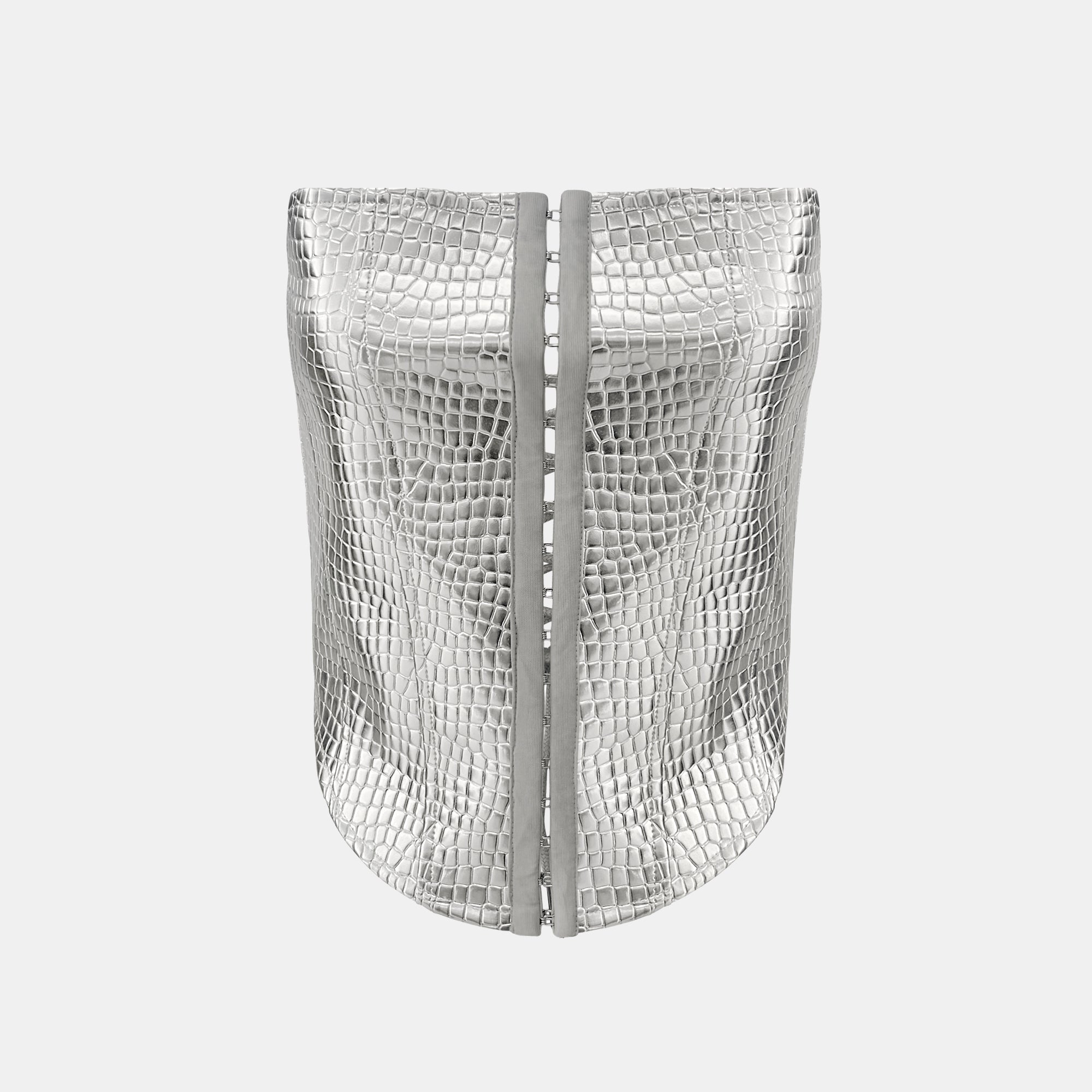 OW Collection ORION Croc Corset Corset 190 - Silver Croc