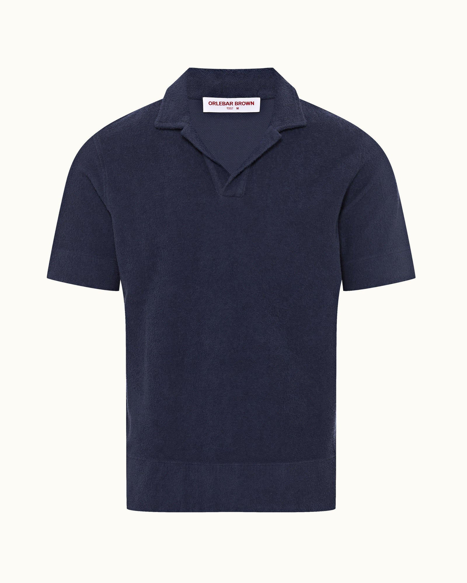 Lagoon Blue Classic Fit Cotton Towelling Polo Shirt | Lagoon Blue