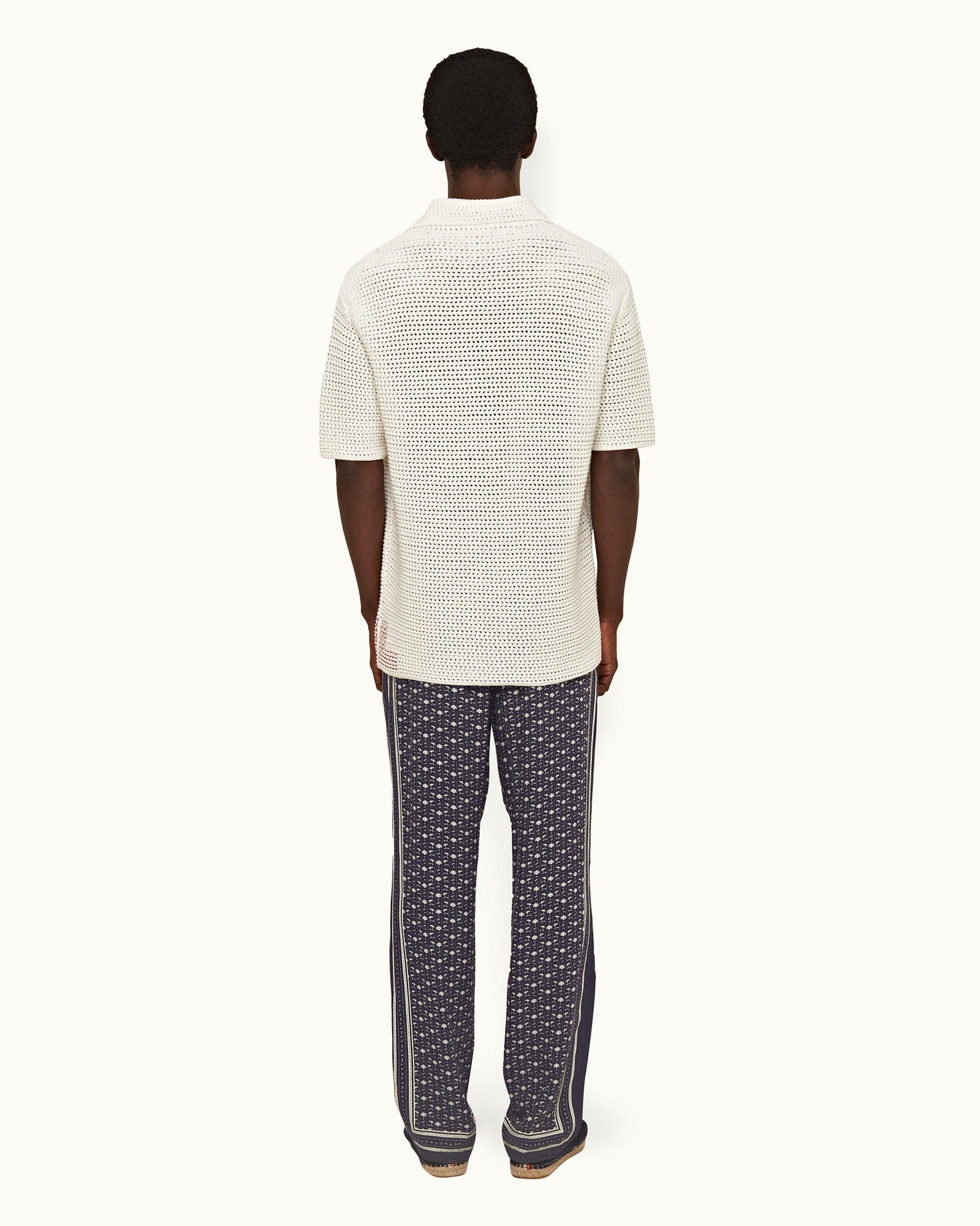 Dark Sapphire/Sea Mist Bandana Relaxed Fit Cotton Poplin Lounge Pants | Dark Sapphire/Sea Mist